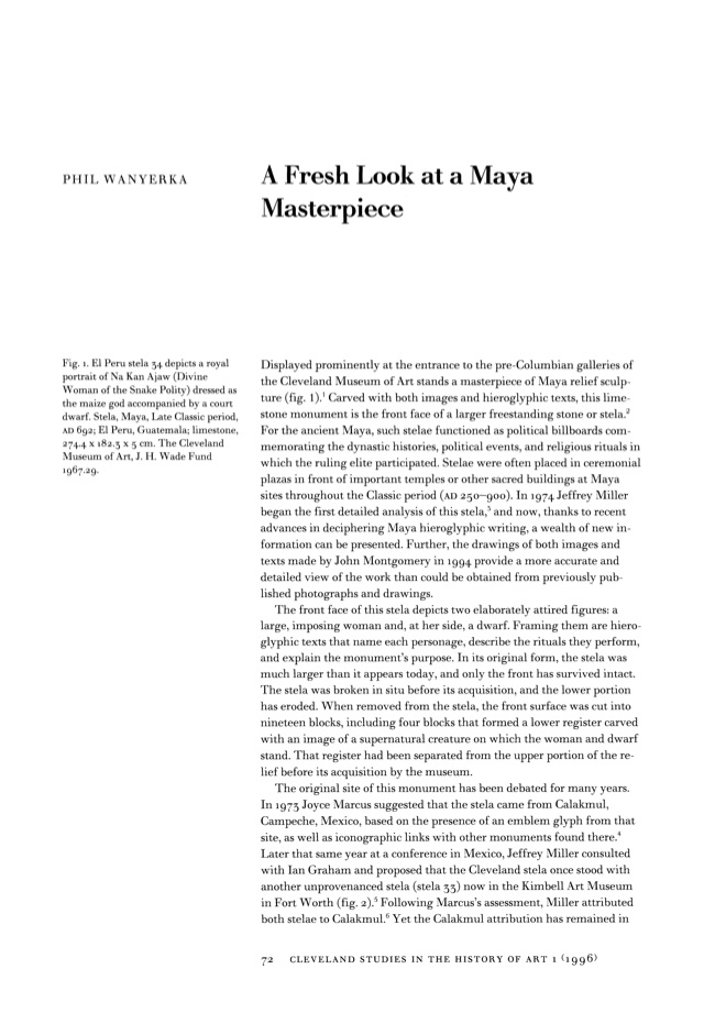 Portada: A Fresh Look at a Maya Masterpiece